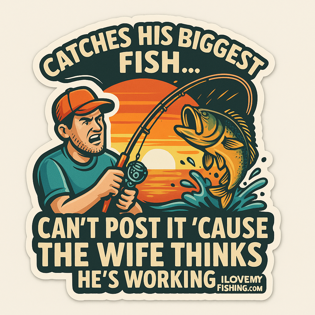 Catches His Biggest Fish... Can't Post It ‘Cause the Wife Thinks He’s Working